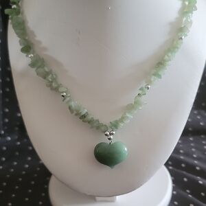 Green Heart Adventurine Necklace